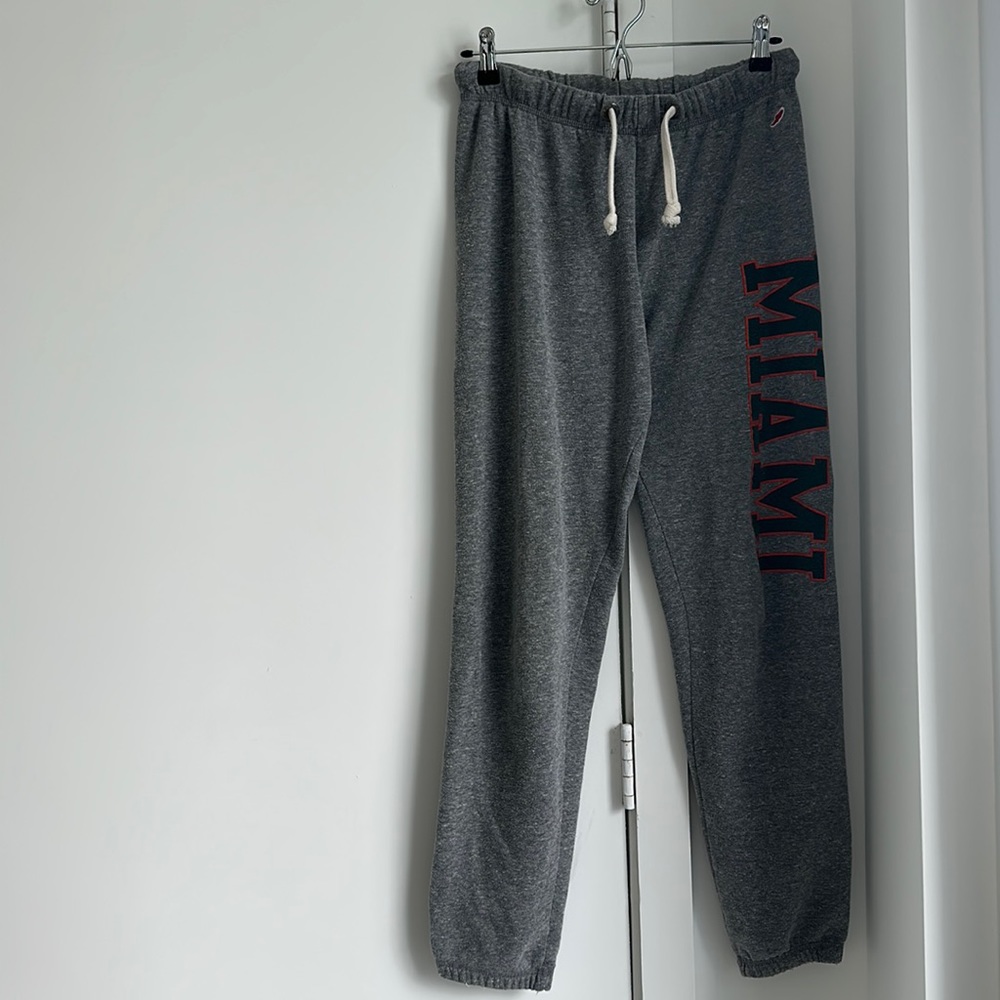 University of Miami League size S grey logo sweatpants